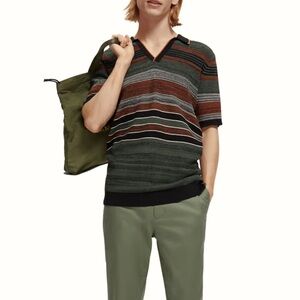 Scotch & Soda men’s stripped knit polo